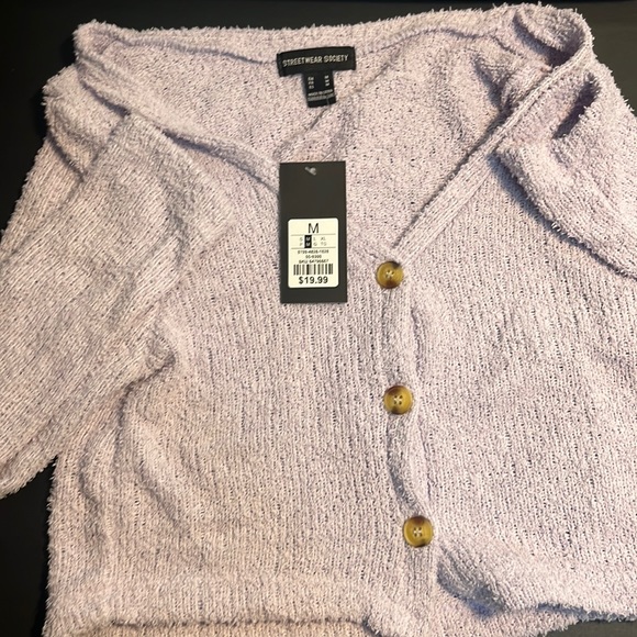 Streetwear society medium purple cardigan - Picture 1 of 2